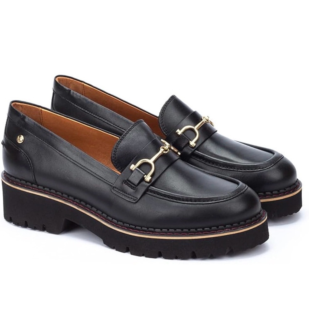 Pikolinos Vicar Loafers, Black, Size 5.5-6 (EU 36)